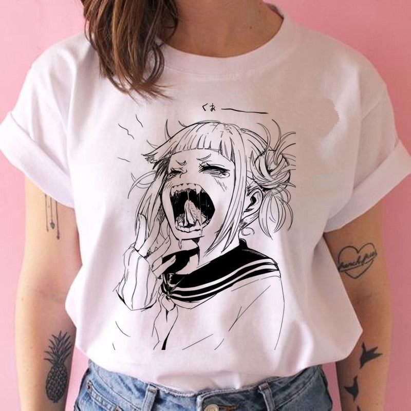 senpai Himiko Toga t shirt Boku No Hero Academia Anime waifu tshirt 90s funny Ca