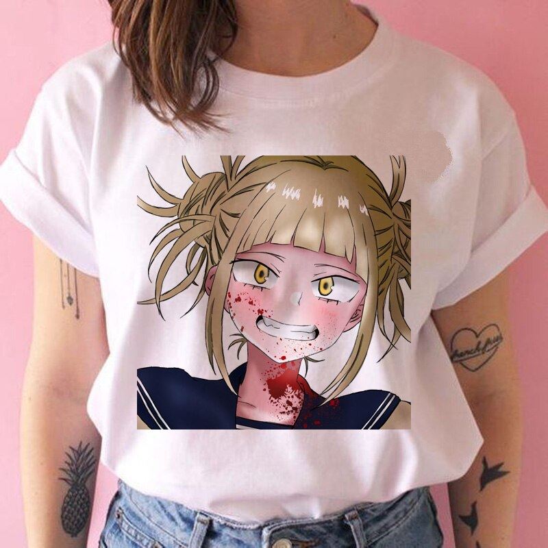 senpai Himiko Toga t shirt Boku No Hero Academia Anime waifu tshirt 90s funny Ca