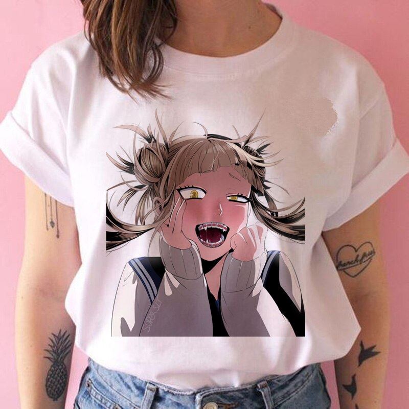 senpai Himiko Toga t shirt Boku No Hero Academia Anime waifu tshirt 90s funny Ca