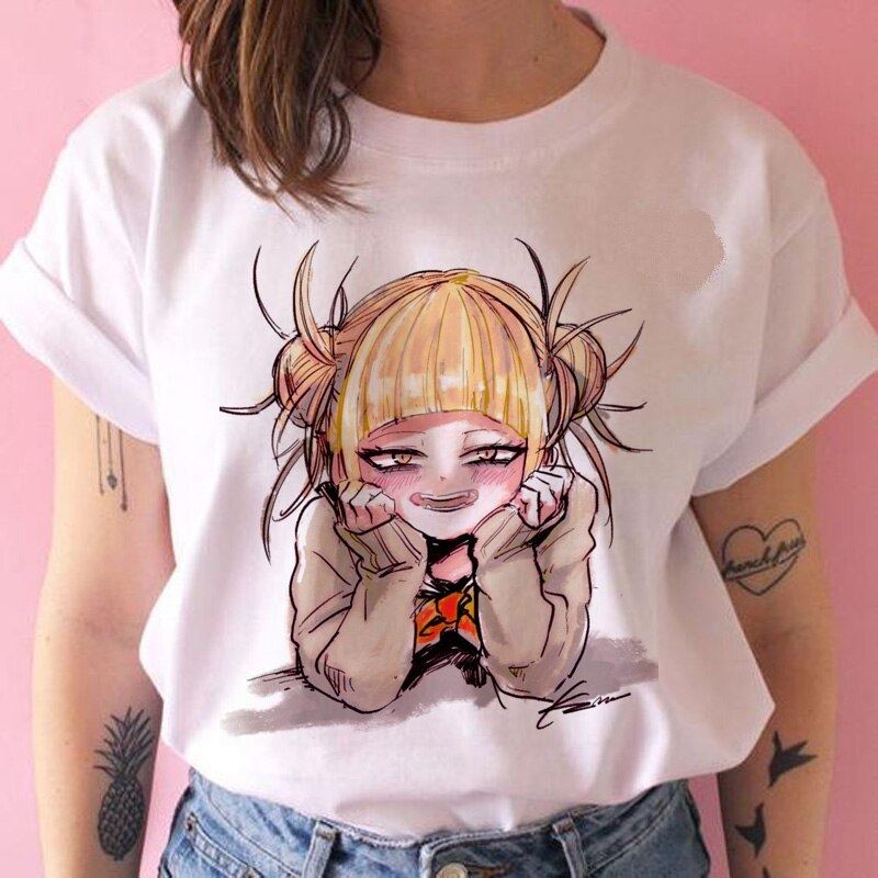 senpai Himiko Toga t shirt Boku No Hero Academia Anime waifu tshirt 90s funny Ca