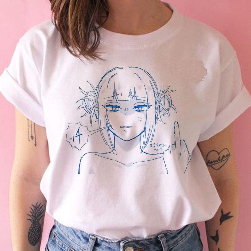 senpai Himiko Toga t shirt Boku No Hero Academia Anime waifu tshirt 90s funny Ca