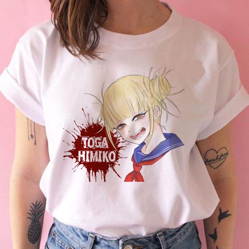 senpai Himiko Toga t shirt Boku No Hero Academia Anime waifu tshirt 90s funny Ca