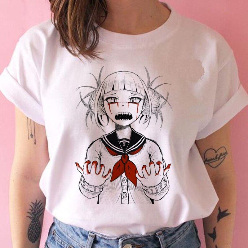 senpai Himiko Toga t shirt Boku No Hero Academia Anime waifu tshirt 90s funny Ca