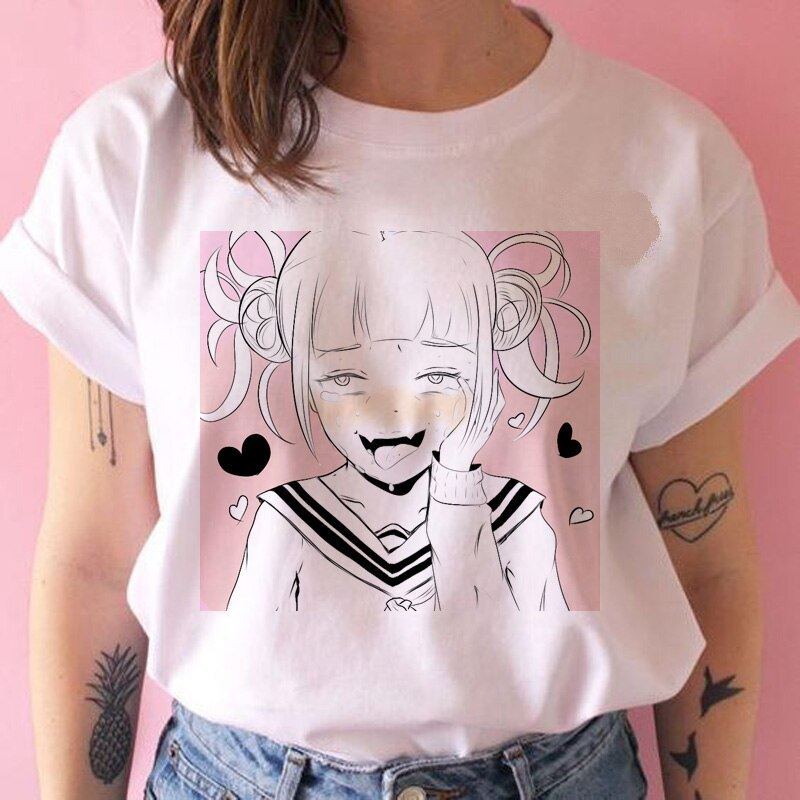 senpai Himiko Toga t shirt Boku No Hero Academia Anime waifu tshirt 90s funny Ca