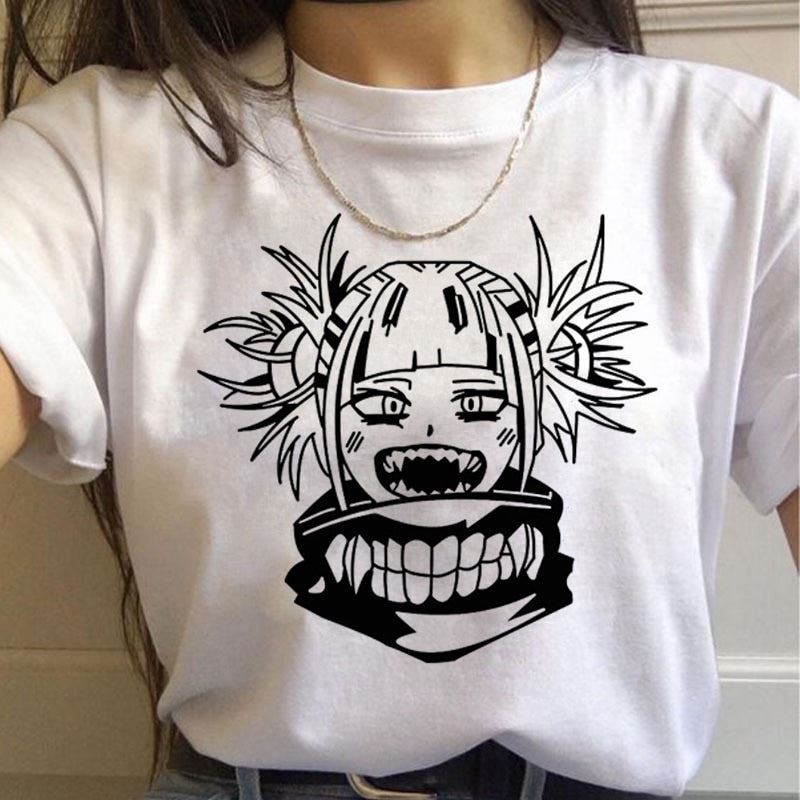 New Ahegao Harajuku Graphic T Shirt Women My Hero Academia Anime Senpai T-shirt