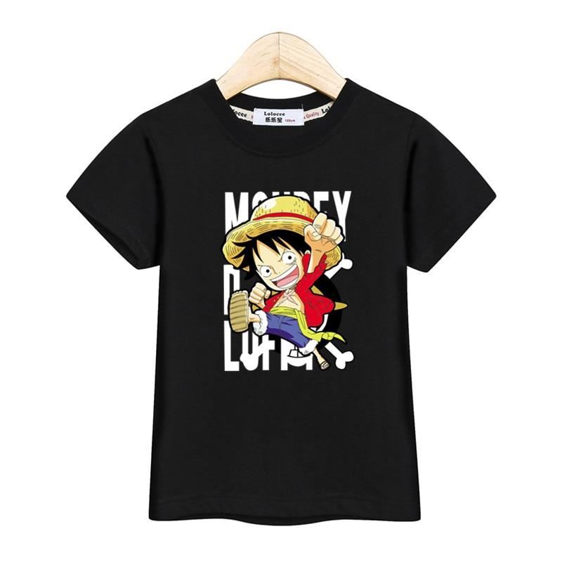 Little Luffy boys shirt new casual tops kids costume short sleeve cotton t-shirt