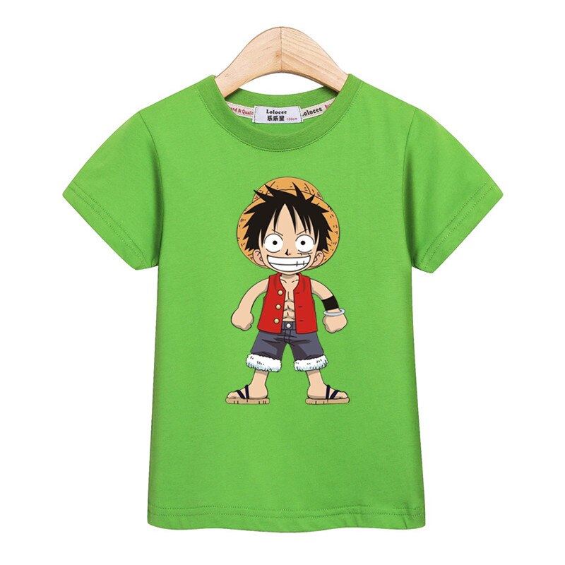 Little Luffy boys shirt new casual tops kids costume short sleeve cotton t-shirt