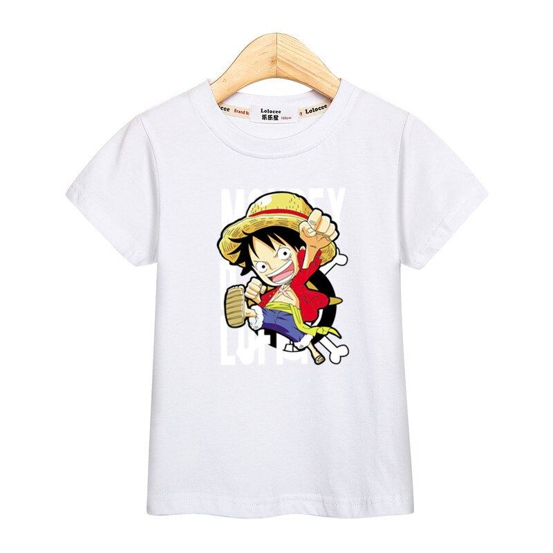 Little Luffy boys shirt new casual tops kids costume short sleeve cotton t-shirt