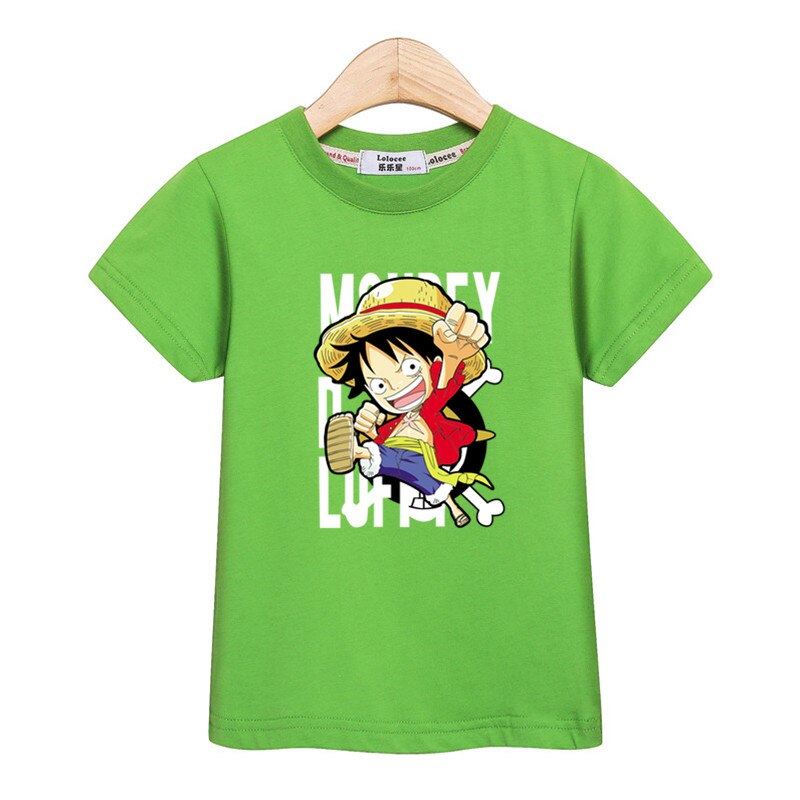 Little Luffy boys shirt new casual tops kids costume short sleeve cotton t-shirt