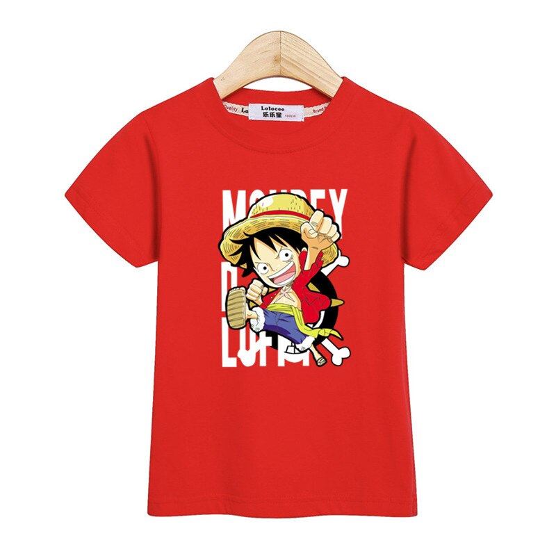 Little Luffy boys shirt new casual tops kids costume short sleeve cotton t-shirt