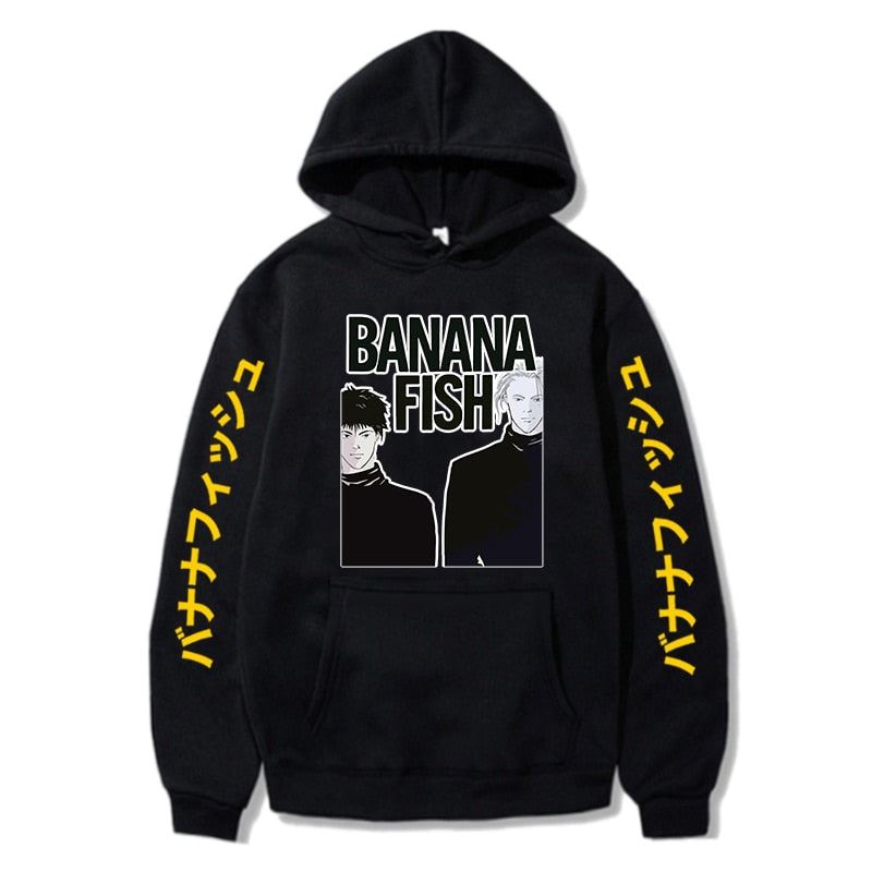 Banana Fish Anime Hoodie Men/Women Popular Fashion Harajuku Banana Fish Hoodies