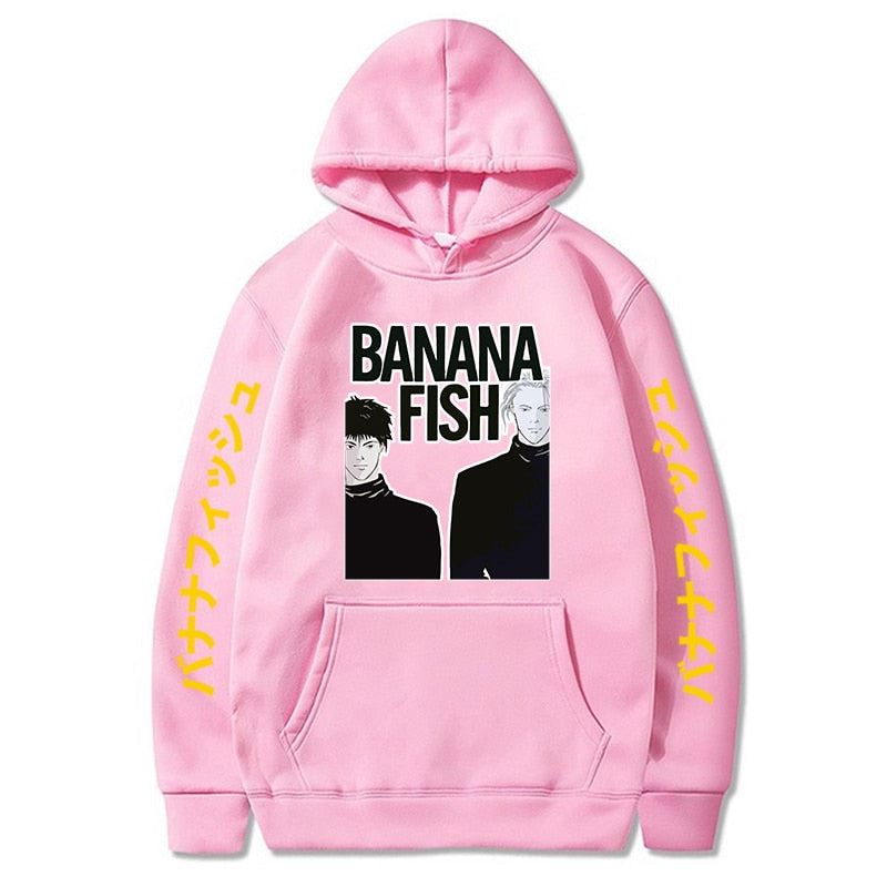 Banana Fish Anime Hoodie Men/Women Popular Fashion Harajuku Banana Fish Hoodies