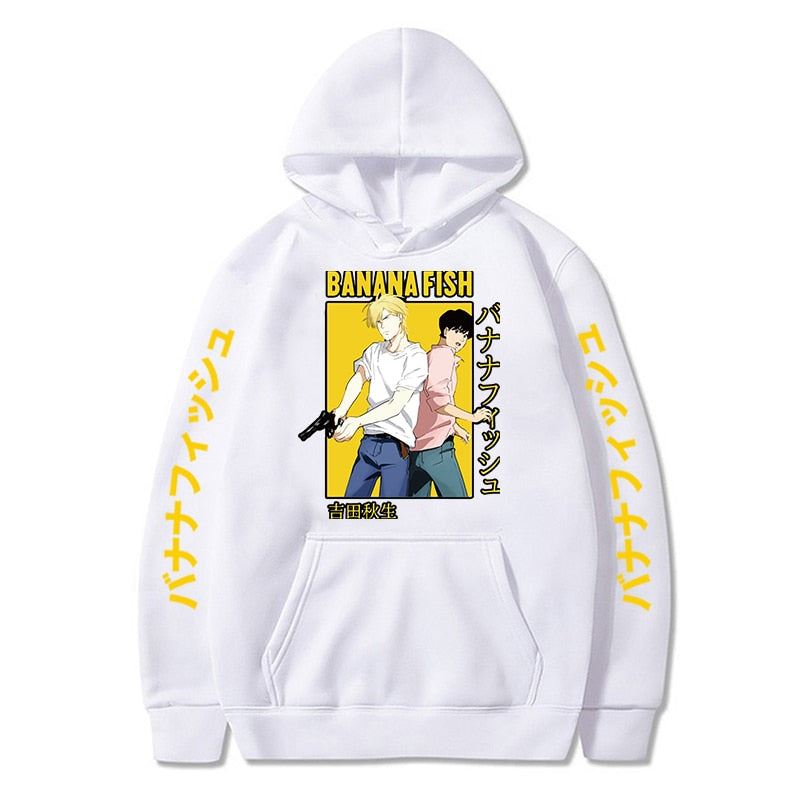 Banana Fish Anime Hoodie Men/Women Popular Fashion Harajuku Banana Fish Hoodies