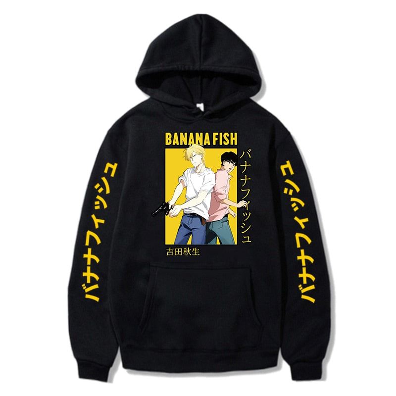 Banana Fish Anime Hoodie Men/Women Popular Fashion Harajuku Banana Fish Hoodies