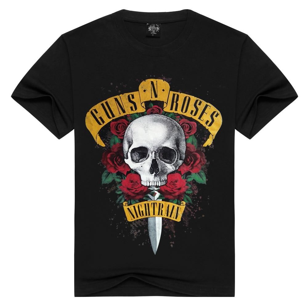 Men's T-shirts 2018 new GUNS N ROSE NIGHTRIAN t shirt men mans tshirt summer cot