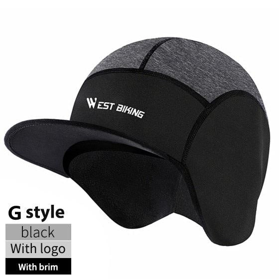 WEST BIKING Cycling Caps Winter Warm Fleece Hats Thermal Bicycle Cap Headwear Go