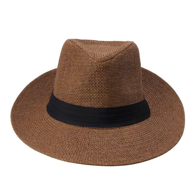 Hot  Fashion Summer Casual Unisex Beach Trilby Large Brim Jazz Sun Hat Panama NEW