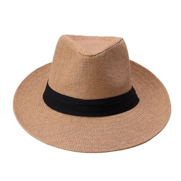 Hot  Fashion Summer Casual Unisex Beach Trilby Large Brim Jazz Sun Hat Panama NEW