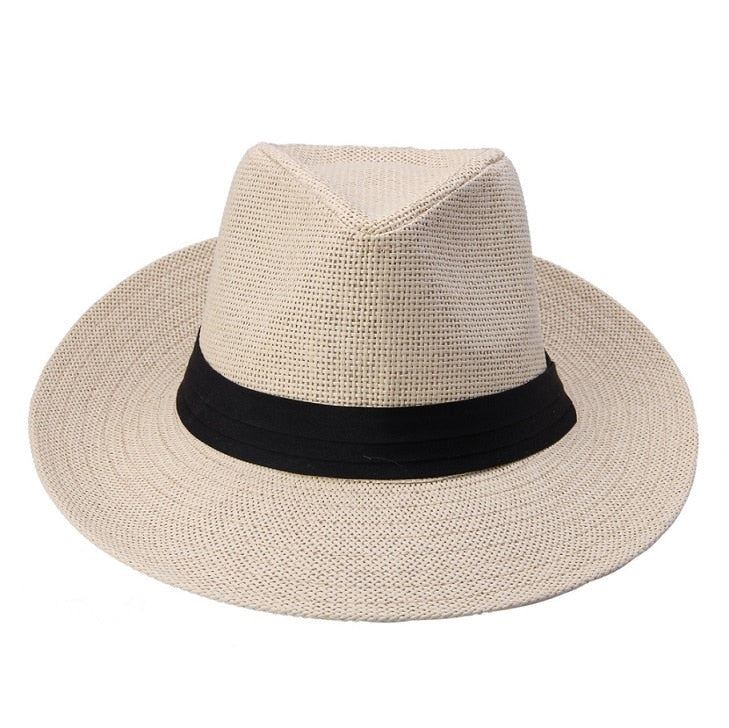 Hot  Fashion Summer Casual Unisex Beach Trilby Large Brim Jazz Sun Hat Panama NEW