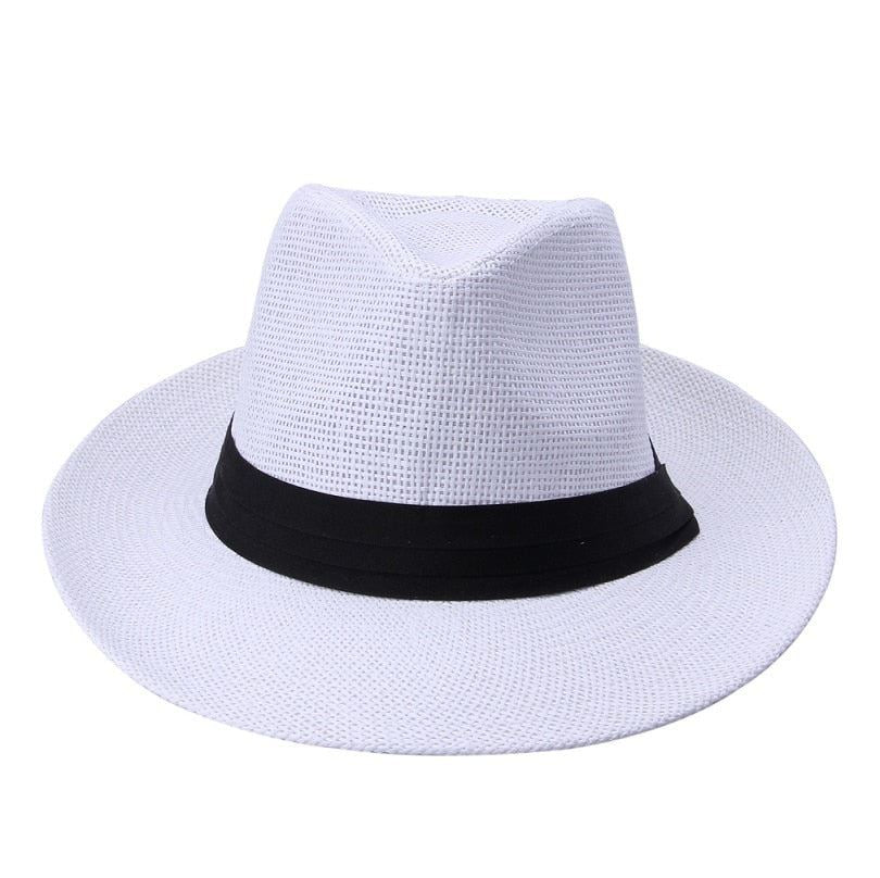 Hot  Fashion Summer Casual Unisex Beach Trilby Large Brim Jazz Sun Hat Panama NEW