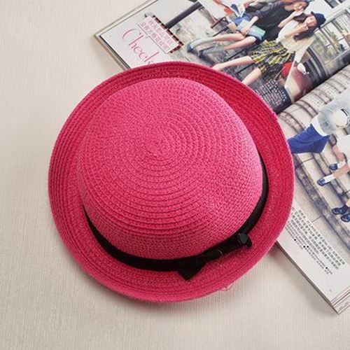 COKK Panama Hat Simple Summer Beach Hat Female Casual Lady Women Flat Brim Bowkn