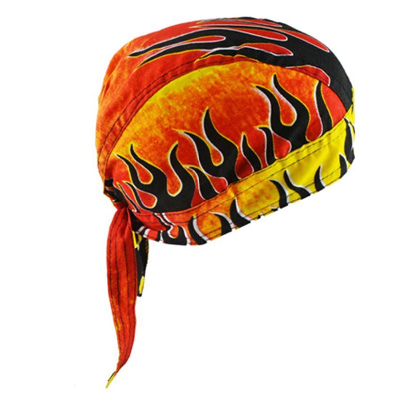 Unisex Motorcycle Biker Skull Cap Beanie Hip Hop Dance Butterfly Print Bandana H