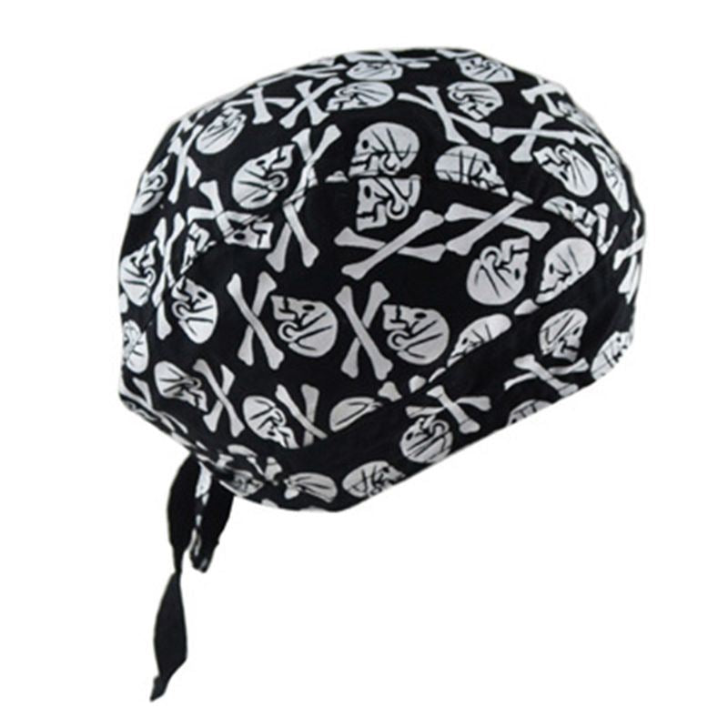 Unisex Motorcycle Biker Skull Cap Beanie Hip Hop Dance Butterfly Print Bandana H