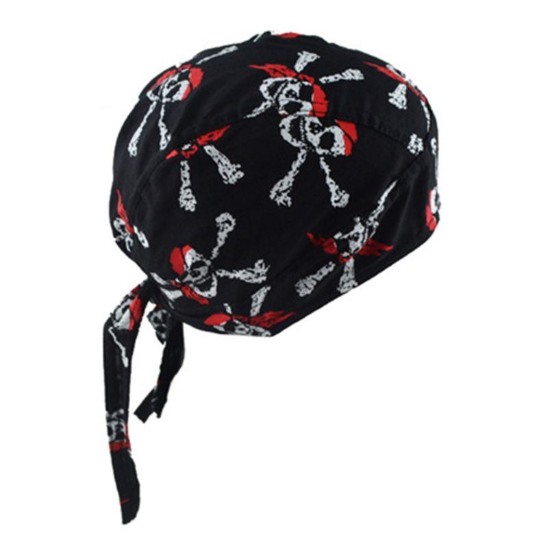 Unisex Motorcycle Biker Skull Cap Beanie Hip Hop Dance Butterfly Print Bandana H