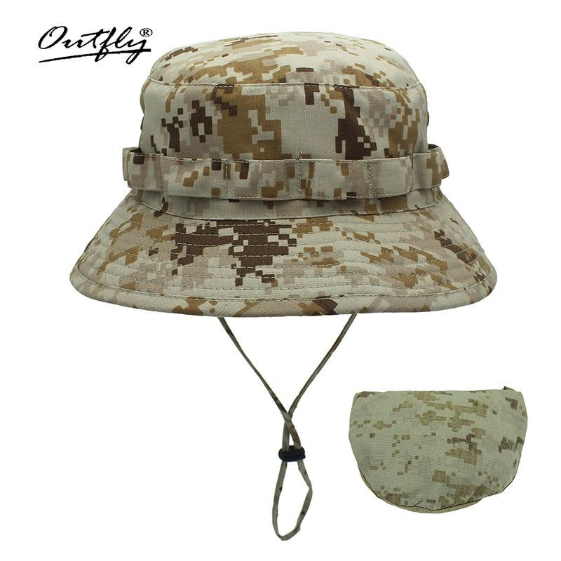 Outfly Digital Camouflage Army Hat Outdoor Camping Men Short Brim Hat Wholesale