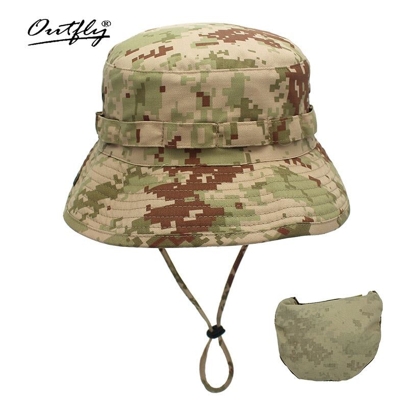 Outfly Digital Camouflage Army Hat Outdoor Camping Men Short Brim Hat Wholesale