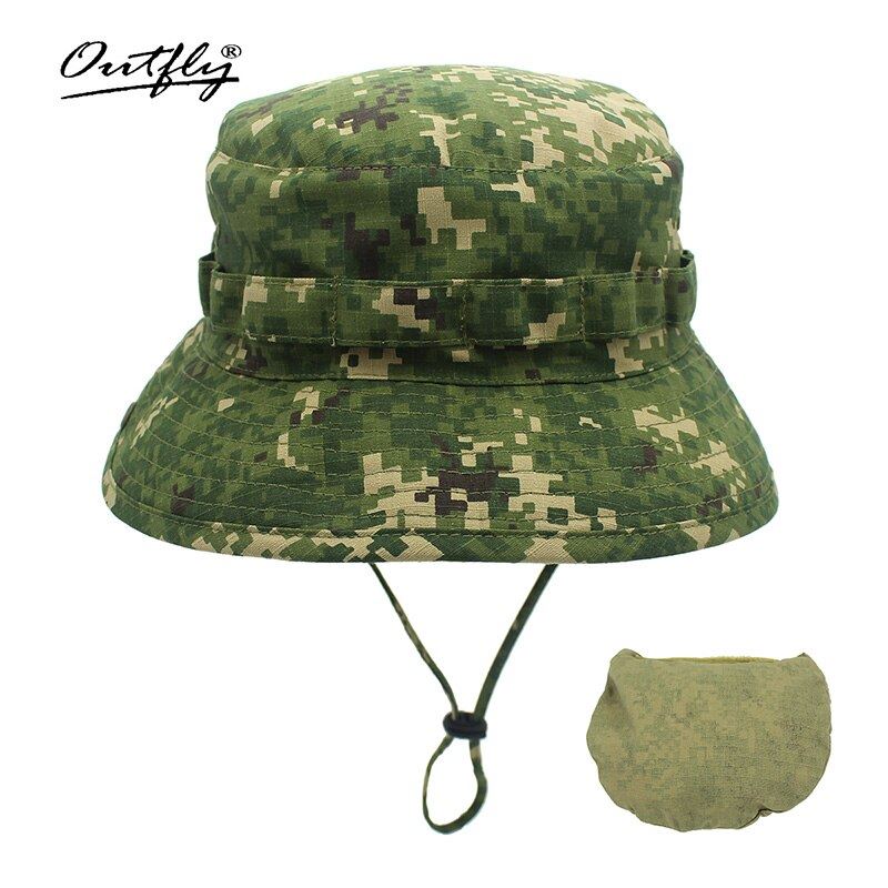 Outfly Digital Camouflage Army Hat Outdoor Camping Men Short Brim Hat Wholesale