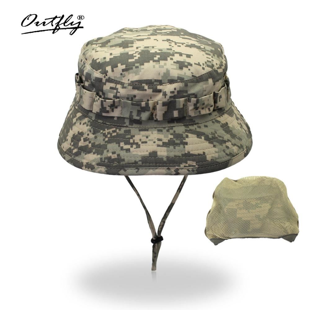 Outfly Digital Camouflage Army Hat Outdoor Camping Men Short Brim Hat Wholesale