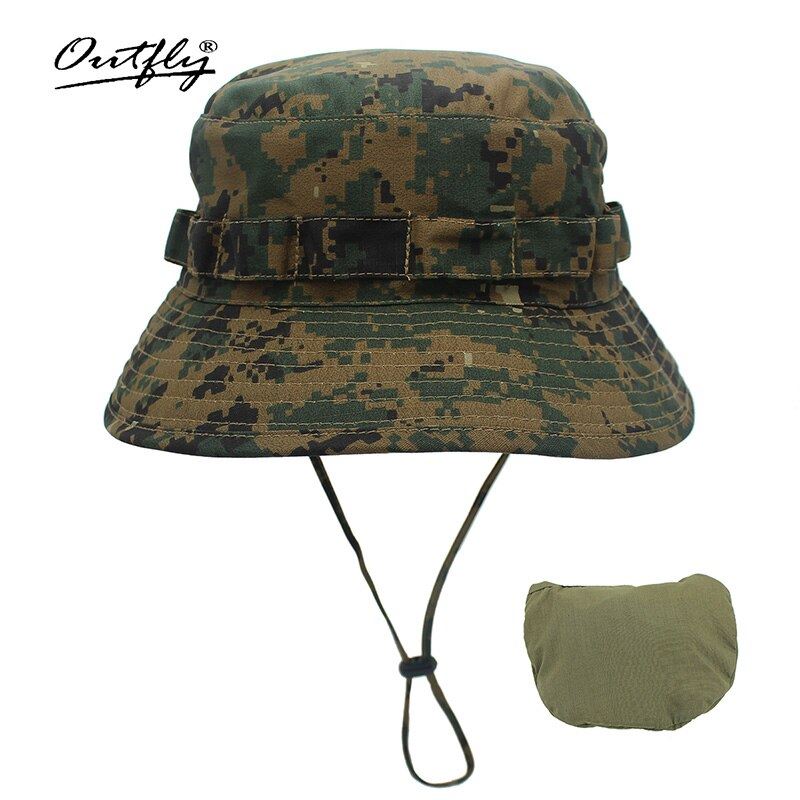 Outfly Digital Camouflage Army Hat Outdoor Camping Men Short Brim Hat Wholesale