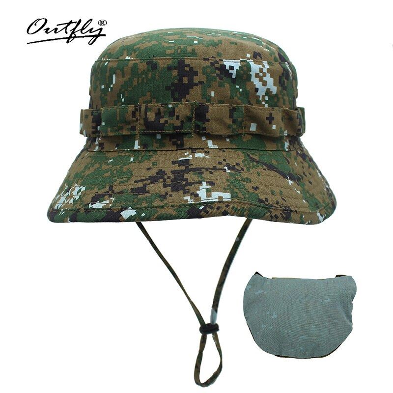 Outfly Digital Camouflage Army Hat Outdoor Camping Men Short Brim Hat Wholesale