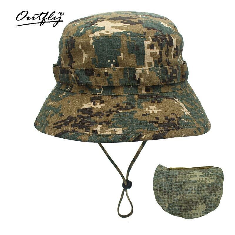 Outfly Digital Camouflage Army Hat Outdoor Camping Men Short Brim Hat Wholesale