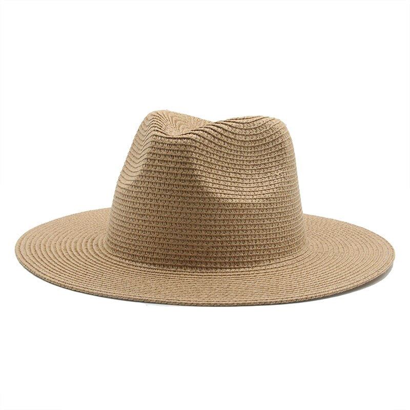 sun hats summer spring women men wide brim solid straw hats outdoor beach travel