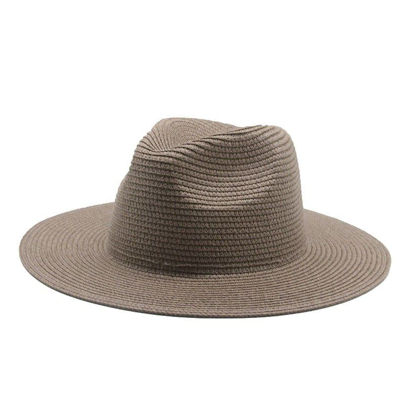 sun hats summer spring women men wide brim solid straw hats outdoor beach travel