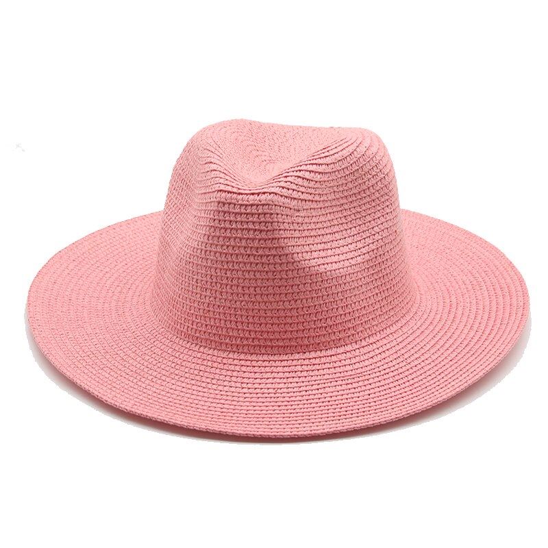 sun hats summer spring women men wide brim solid straw hats outdoor beach travel