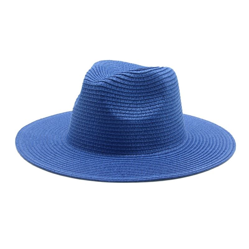 sun hats summer spring women men wide brim solid straw hats outdoor beach travel