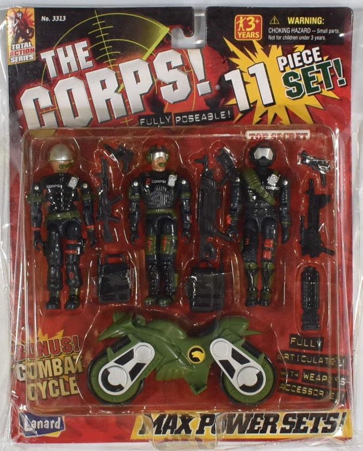 The Corps 3 man Pack max power set Lenard 11 piece set Combat cycle new