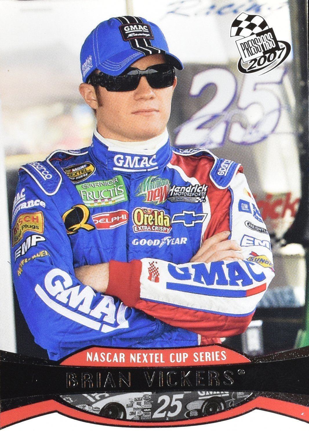 Brian Vickers Nascar Nextel Cup Series 2007 Press Pass No. 20