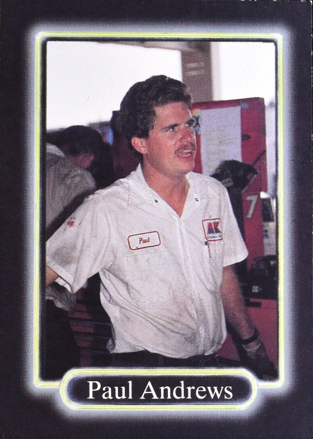 Paul Andrews No. 132 Race Card Collection Nascar Card