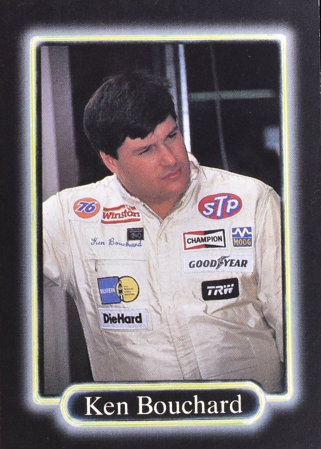 Ken Bouchard No. 124 Race Cards Collection MAXX Nascar Card