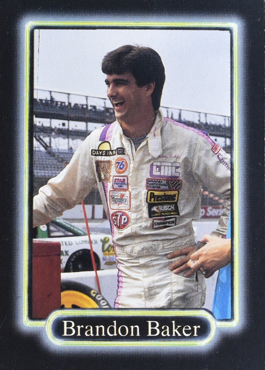 Brandon Baker No. 38 Race Cards Collection MAXX Nascar Card