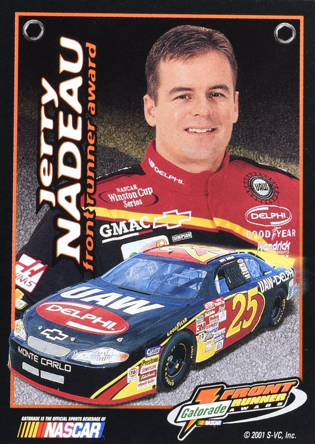 Jerry Nadeau Nascar Front Runner 2001 Card