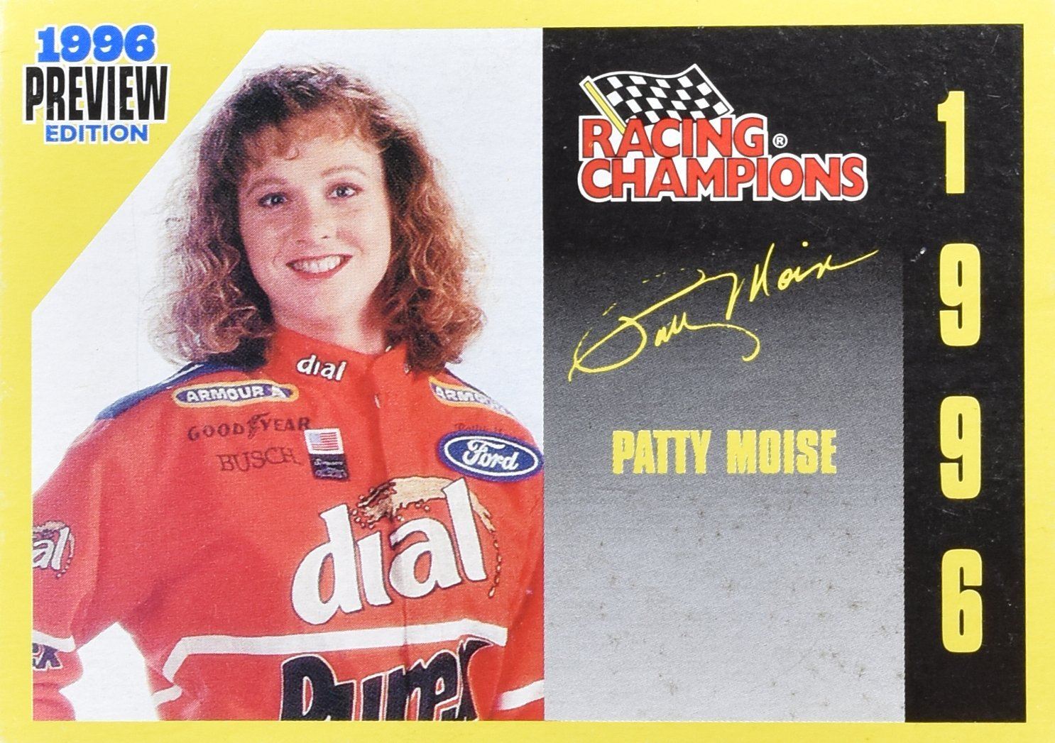 Patty Moise 1996 Racing Champions Preview Edition