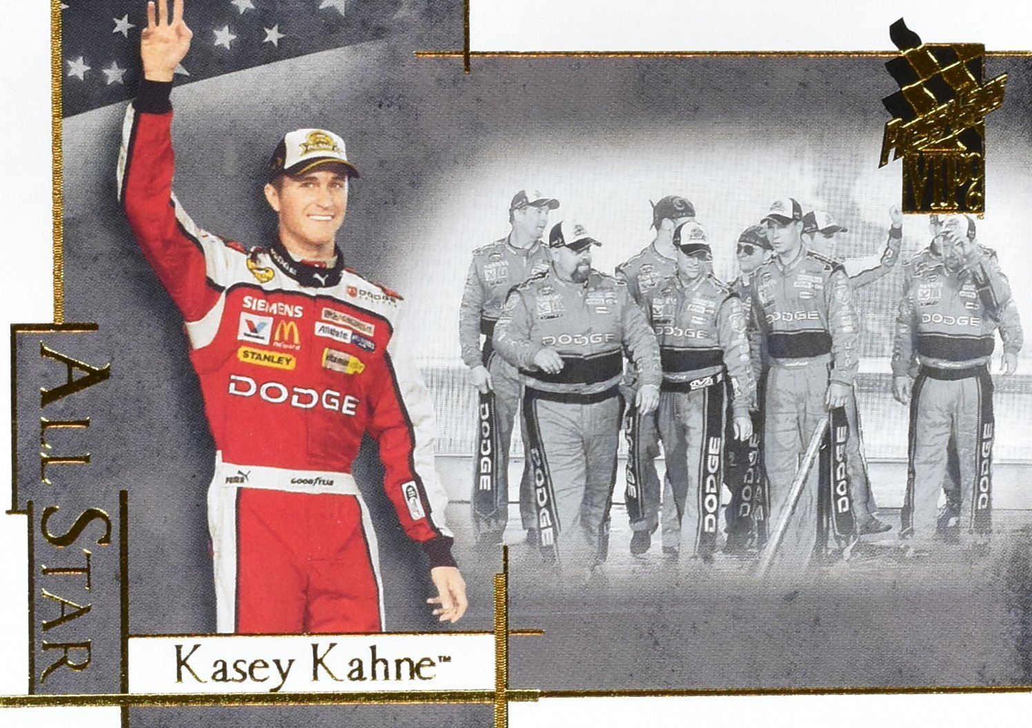 Kasey Kahne Press pass VIP All Stars Nascar Card NO. 74