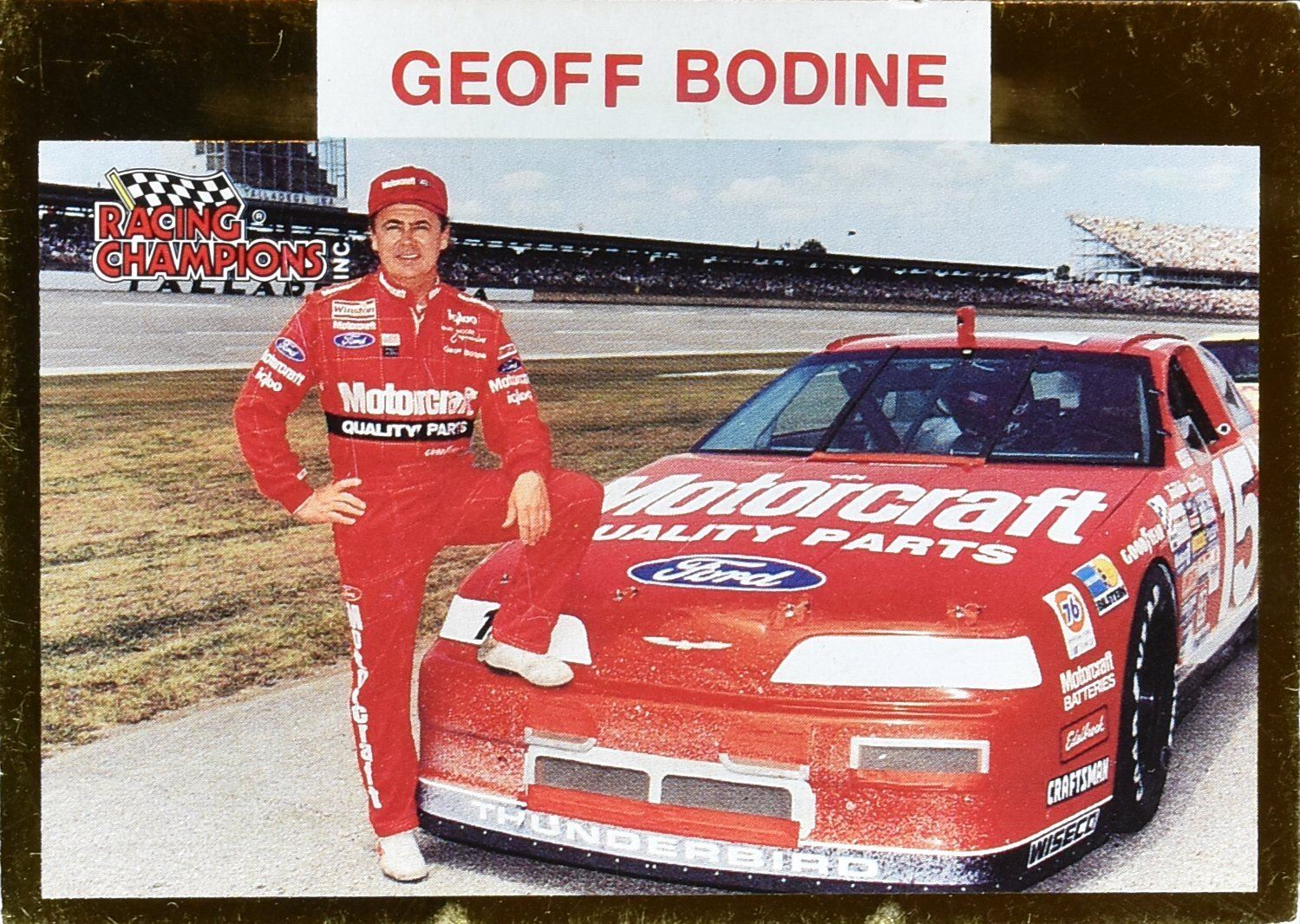 Geoff Bodine Racing Champions Nascar Card