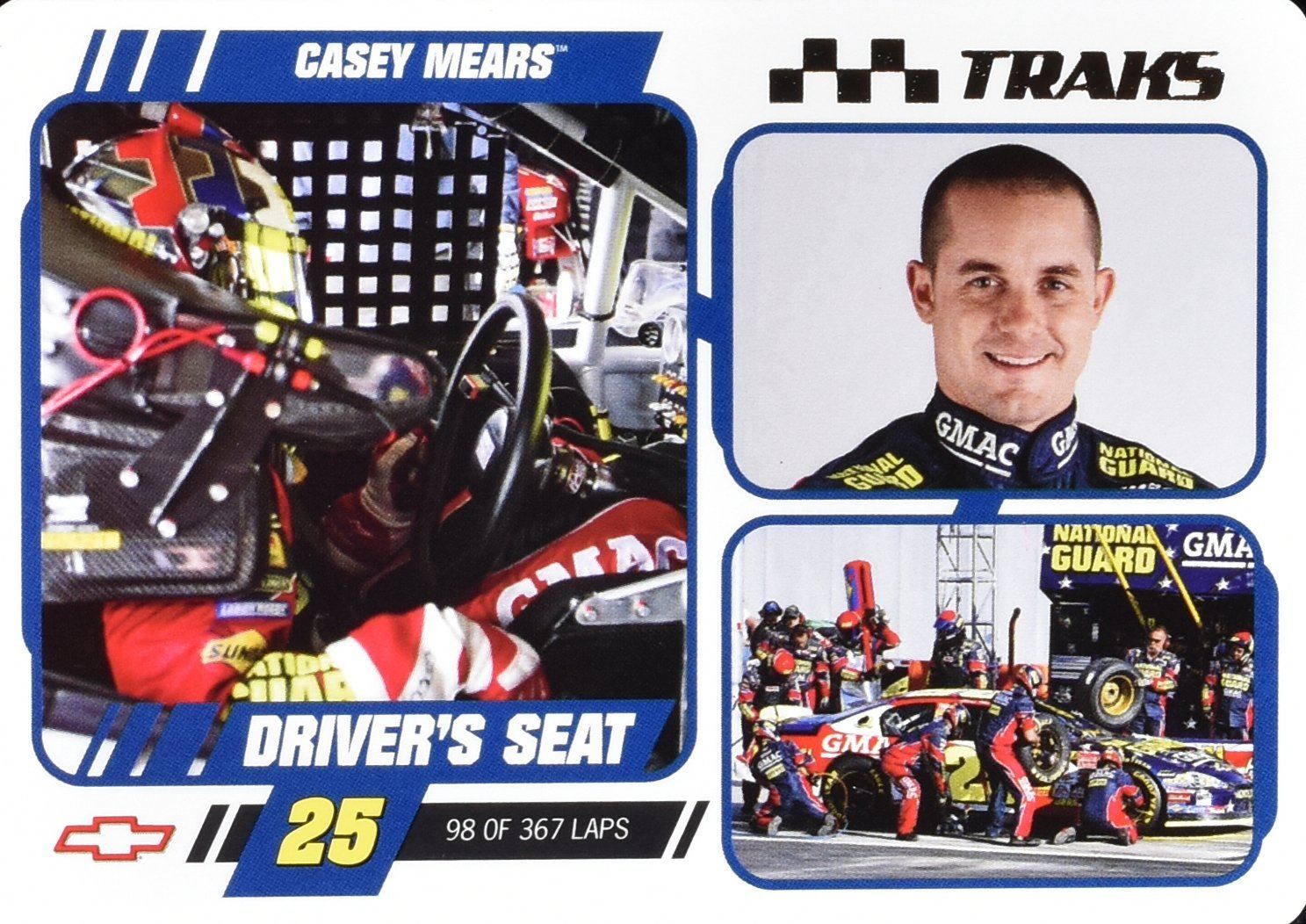 Casey MEars Driver Seat Traks Nascar Racing Card DS 17 / 27