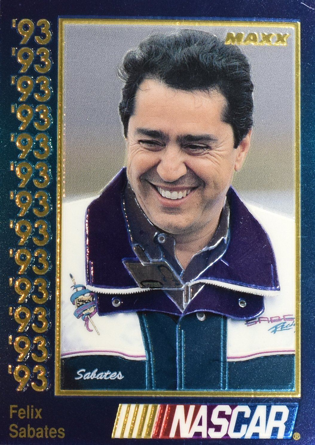 Felix Sabates 1993 MAXX Race Cards Premier Plus Nascar